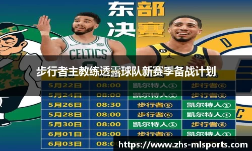 步行者主教练透露球队新赛季备战计划